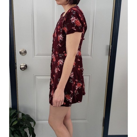 Retro 90s Style Floral Micro Mini Dress - Picture 2 of 4